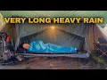 Download Lagu VERY LONG Heavy Rain Camping‼️ Solo Camping in Long Heavy Rain with Bushcraft Tent‼️
