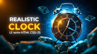 Create a Realistic Analog Clock Using HTML CSS JavaScript Live Time Watch UI Design