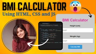 BMI Calculator Using HTML CSS and JavaScript Mini Projects For Beginners 2024