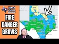 Texas Grass Fire Danger Climbs as Winds Increase This Week