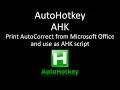 AutoHotkey - AHK