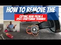 HOW TO REMOVE THE entire CUTTING HEAD FROM a 25cc Craftsman Trimmer