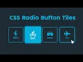 Pure CSS Radio Button Tiles - How to Design Neon Radio Buttons using HTML and CSS