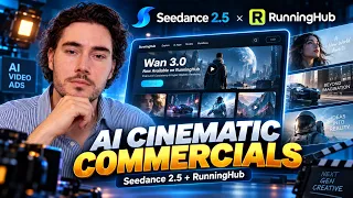 AI Cinematic Commercial of the Future: Seedance 2.5 + RunningHub