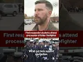 First responders comment on today s firefighter funeral in Hartford CT