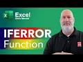 Excel - IFERROR Function