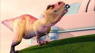a pet tyrannosaurus goes out of control and tries to devour the entire family recap