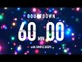 60 Minute Countdown Timer Flip Clock with Simple Beeps