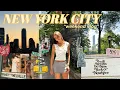 a weekend in new york vlog shopping eating exploring the city