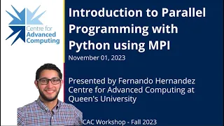 Fall 2023 - Introduction to Parallel Programming with Python