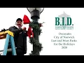Norwich NY - BID Decorates East and West Parks for the Holidays 2020