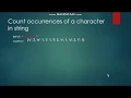 Count occurrences of a character in string using python