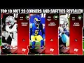 TOP 10 MUT 23 CORNERBACK AND SAFETY RATINGS REVEALED MADDEN 23 ULTIMATE TEAM