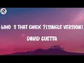 David Guetta - Who's That Chick ? (feat. Rihanna) [Single Version] (Lyrics)