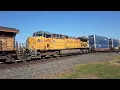 CSX westbound I191 9031+UP 8247+UP 6492 Deshler Ohio September 23 2023