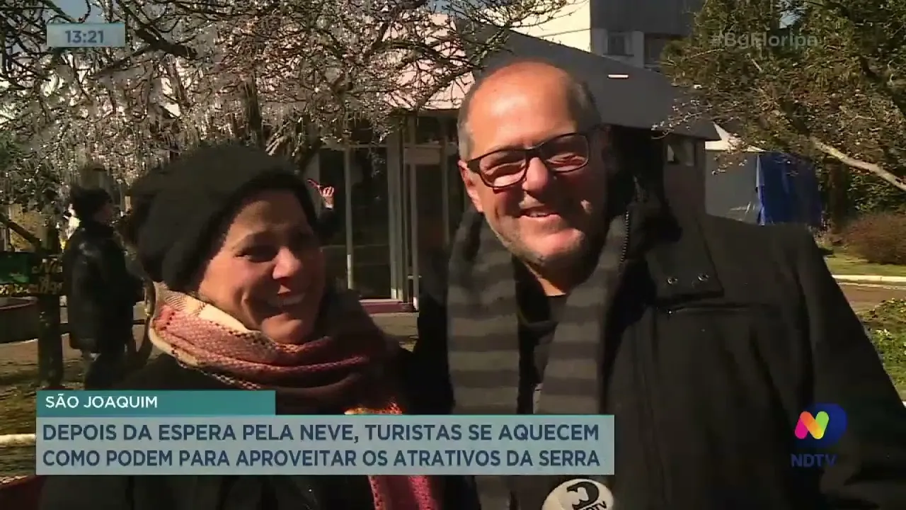 Depois da espera pela neve em SC, turistas se aquecem para aproveitar os atrativos da Serra