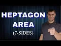 Area of Heptagon - 7 Sides