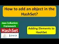 How to add an object in the HashSet HashSet Add Object Java Collection Framework