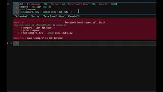 Find min max in dictionary using lambda in python