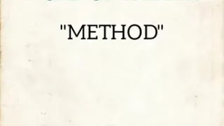 Word METHOD meaning