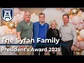 The Augusta University President s Award 2025 Syfan Logistics and the Syfan Family