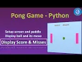 Pong game development in Python - Part