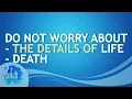 2025-11-16 Do Not Worry About - The Details of Life - Death - Ed Lapiz