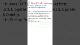 What is REST and how it implemented in Spring Boot