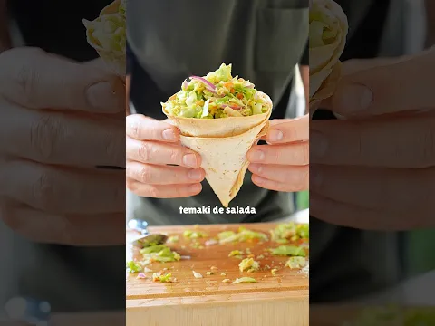 SALADA NO CONE é absurdo! #saladas
