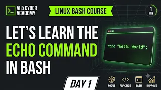 Master the BASH Echo Command in 1 MIN Linux for Beginners