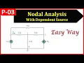 Nodal Analysis with Dependent Source- Telugu