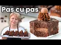 Lagu Amandine cu ciocolată – rețetă simplă, fără fondant, cu gust intens de rom