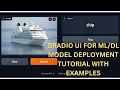 Gradio UI development for model deployment tutorial