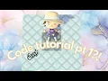 Custom Code Tutorial pt 1 Animal Crossing New Horizons