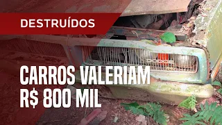 Carrões da casa abandonada: coleção milionária é achada na Guarapiranga