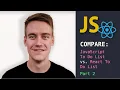 JavaScript To Do List vs React To Do List Part 2