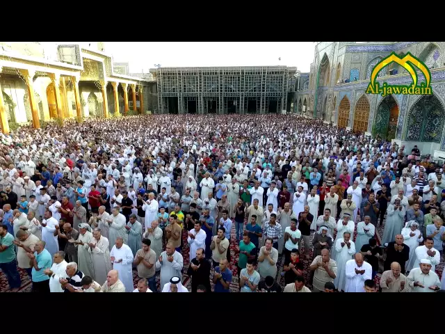 ⁣#حصرياً تصوير من الطائرة  لمراسم صلاة عيد الفطر المبارك في العتبة الكاظمية المقدسة
