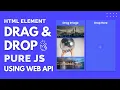 Drag and drop JavaScript HTML element