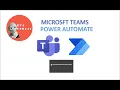 How to trigger POWER AUTOMATE FLOW from MICROSOFT TEAMS