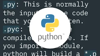 What do the python file extensions pyc pyd pyo stand for