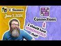 I said it NYT Connections June 5 2026