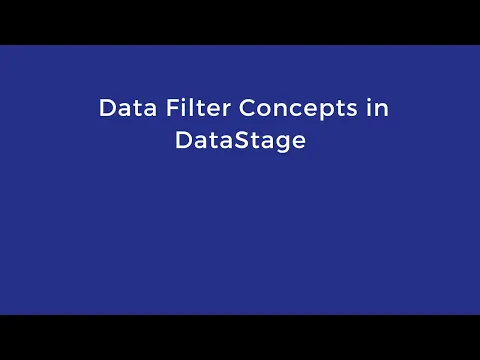 Download MP3 Data Filter Concepts in DataStage | DataStage Training | Whats App No +91 937 936 5515