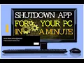 Creating a Shutdown Application using Batch Script commands code is given in the description