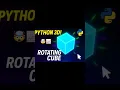 3D Rotating Cube Animation in Python VPython Tutorial for Beginners