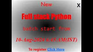 Full Stack Python Day - 41