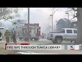 Four people escape library fire in Tunica MS
