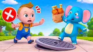 Don't Play on the Manhole Cover | Safety Song for Kids  | Super Sumo Nursery Rhymes & Kids Songs
