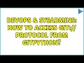 DevOps SysAdmins How to access git protocol from GitPython 3 Solutions