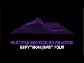 Multiple Regression Analysis in Python Part 4