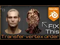 Transfer Vertex Order Blender Add-on